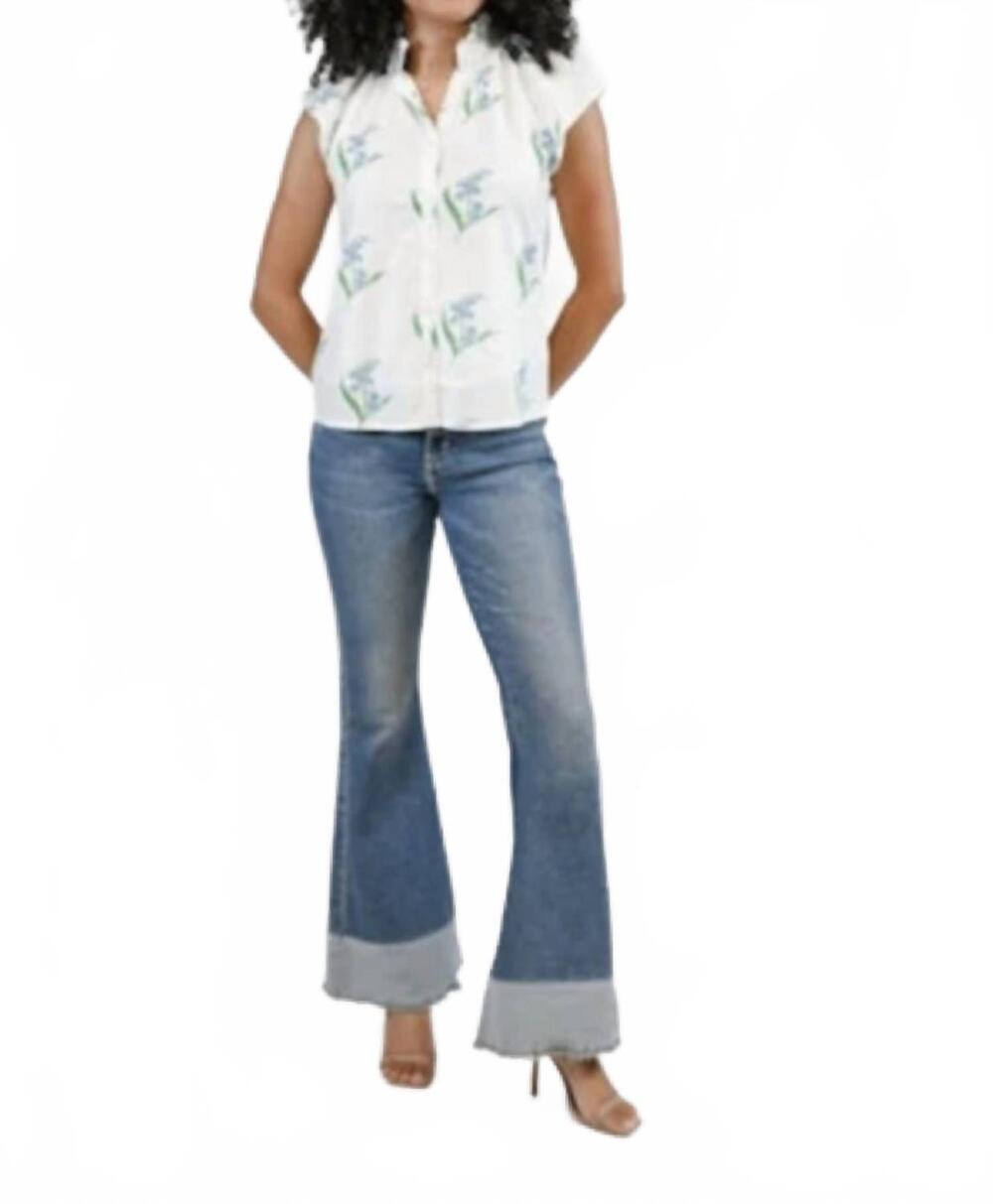 NEW VICTORIA DUNN bays blouse in lily of the valley